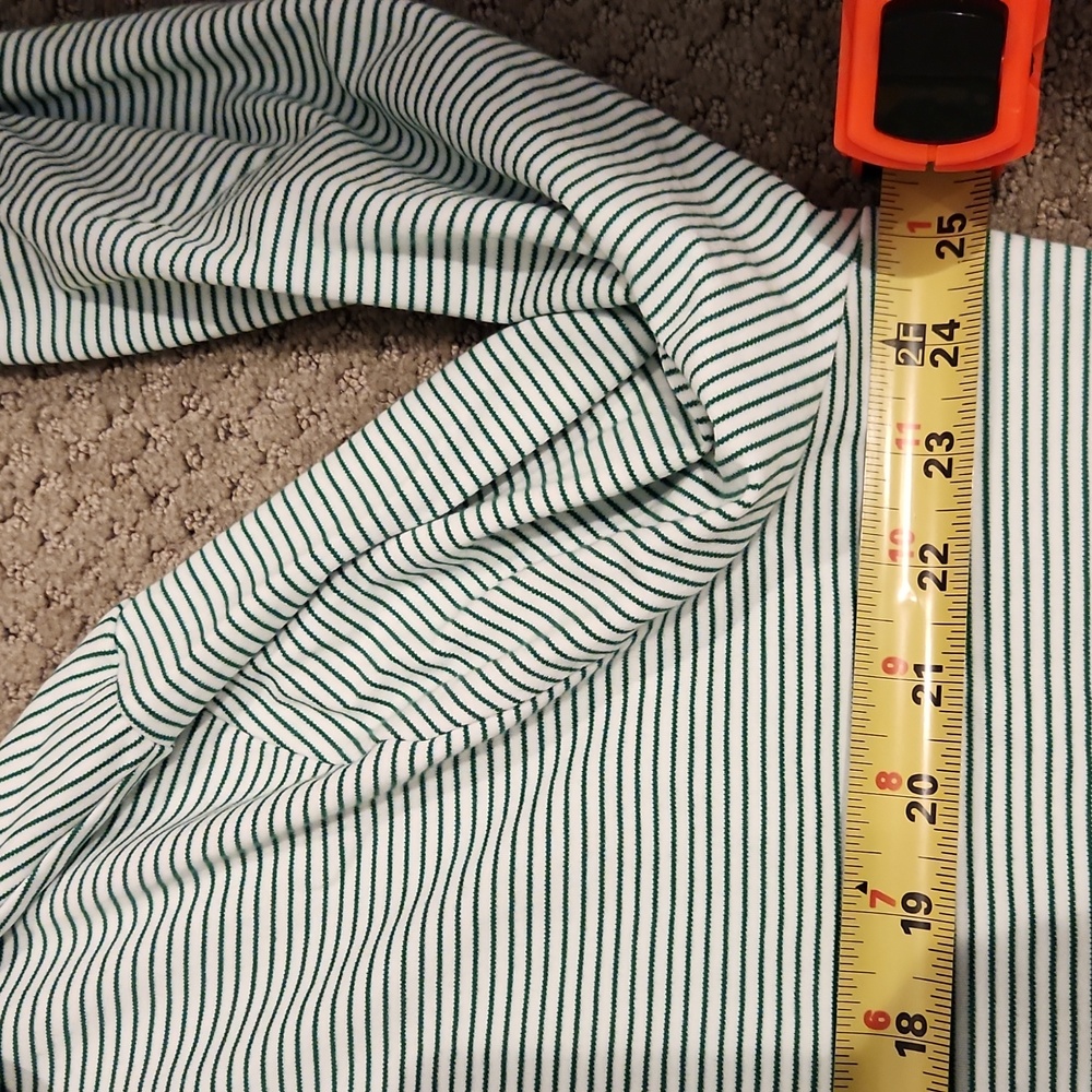 NEW Lake 100% Pima Cotton From Peru. Striped Green Women's Robe XL. $138 - Picture 3 of 8